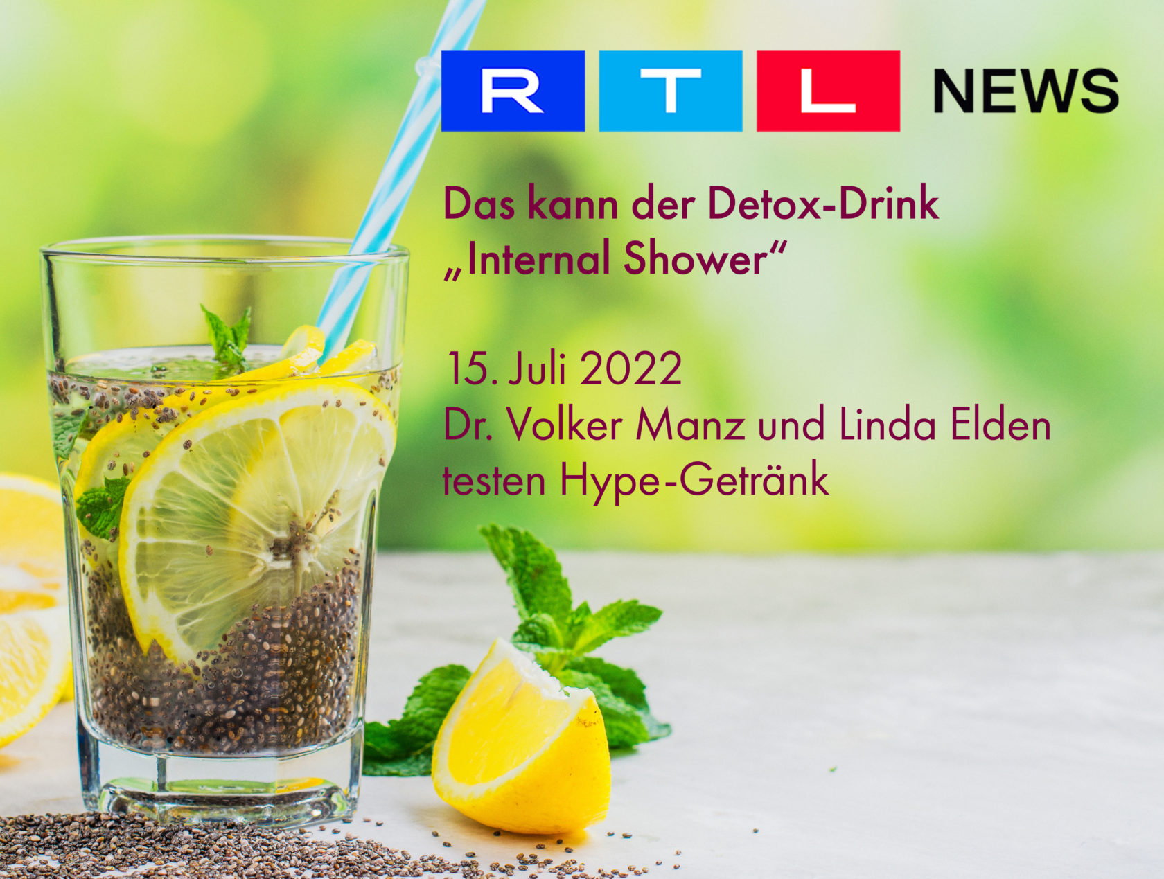 Volker-Manz-SI-Ernaehrungsinstitut-RTL-Internal-shower-Detox-Drink