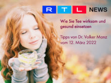 Dr. Volker Manz vom SI Ernährungsinstitut gibt Tipps zum Thema Tee bei RTL extra